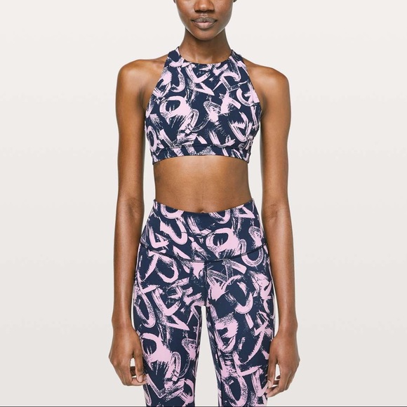 lululemon athletica Pants - Lululemon Graffiti Pop Wunder Under Sports Bra Set